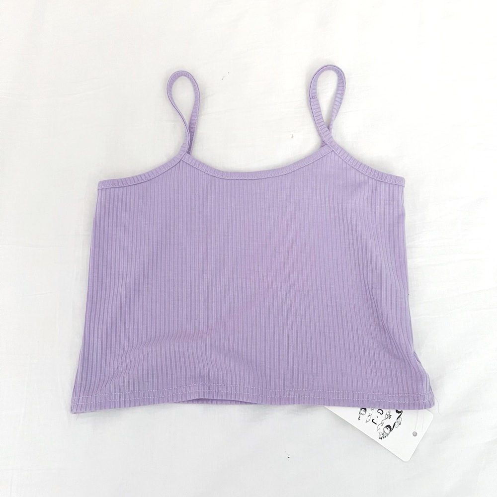 Brand new Cropped purple tank top